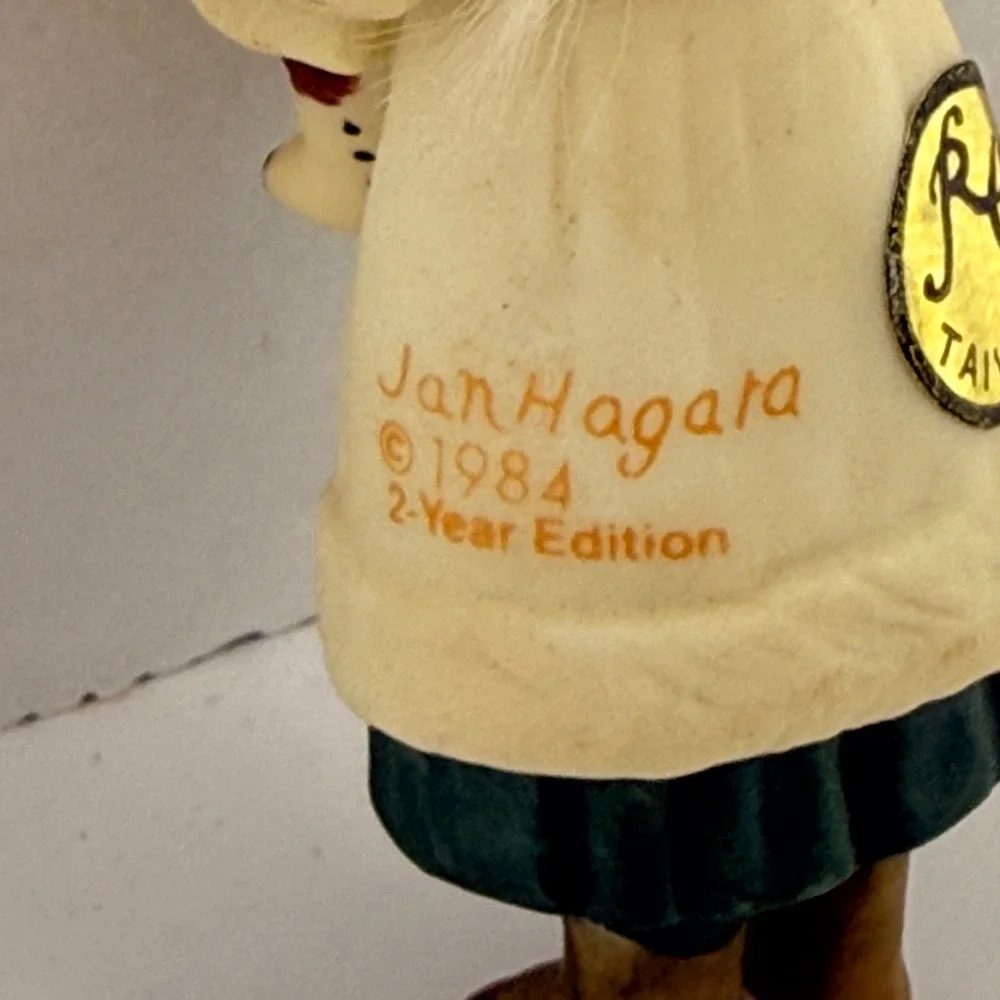 Vintage 1984 Jan Hagara Limited Edition Christmas Ornament Noel Teddy Bear Doll